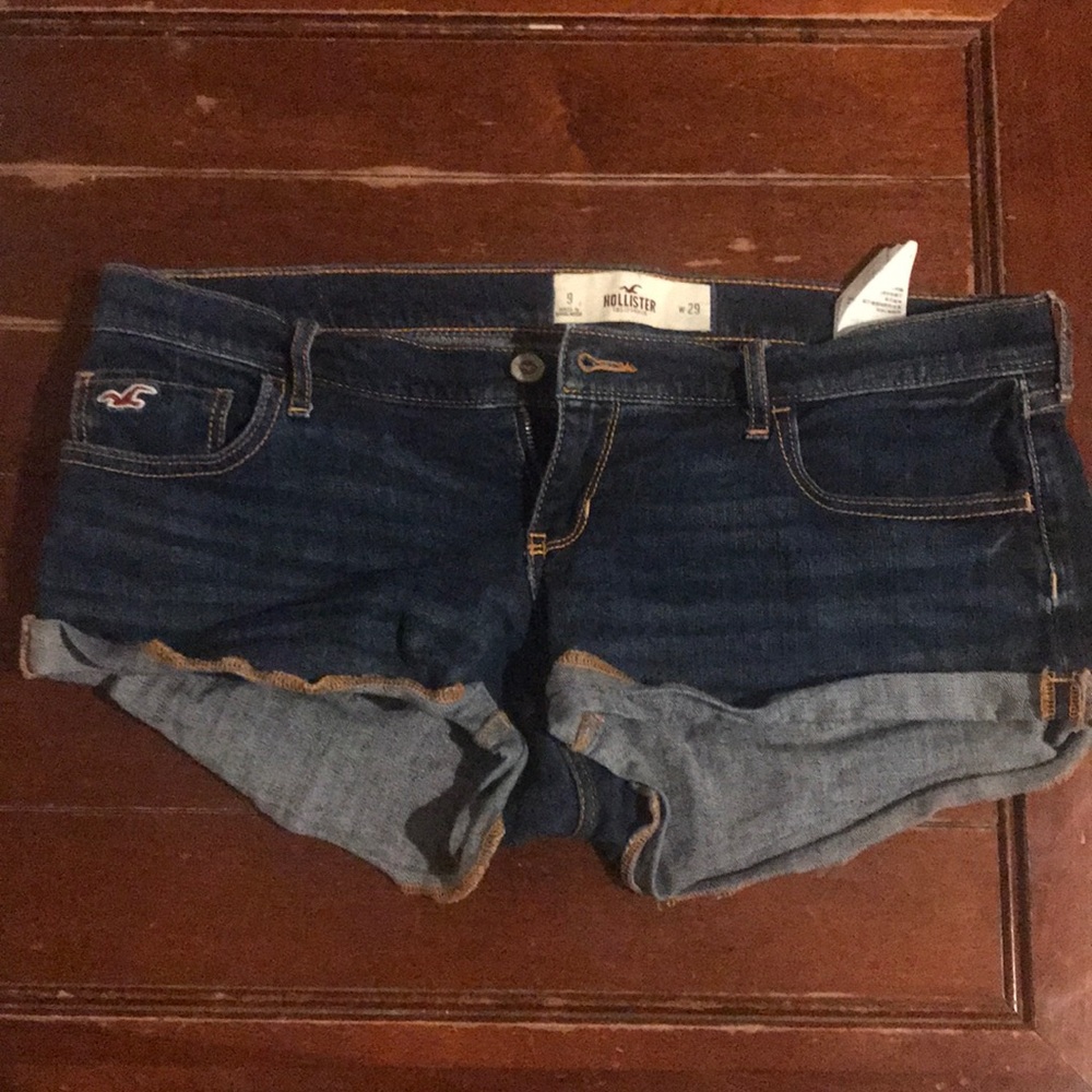 Dark Wash Hollister Jean Shorts